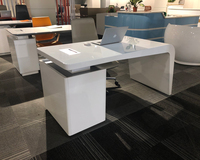 BOGAO Vente à chaud Petite table de direction Mobilier de bureau Bureau de patron Bureau d'étude intelligent Table de bureau