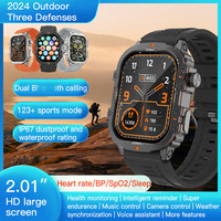 Reloj Inteligente Deportivo Cuadrado Compatible con Android para Hombre, Pantalla IPS TFT de Plástico, Reloj Despertador, Monitor de Frecuencia Cardíaca, Funciones de Triple Protección