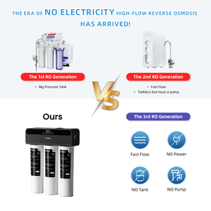 <span class=keywords><strong>Filtre</strong></span> à <span class=keywords><strong>eau</strong></span> par osmose inverse sans électricité, <span class=keywords><strong>sous</strong></span> évier, avec affichage TDS intelligent, auto-remplissage, 800G, certifié NSF CE - Product Image 4