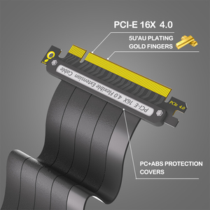 Tốc độ cao <span class=keywords><strong>PCI</strong></span> <span class=keywords><strong>Express</strong></span> 4.0 <span class=keywords><strong>16X</strong></span> Riser cáp cho máy tính để bàn GPU 90 độ linh hoạt Ribbon cáp mở rộng cho card đồ họa <span class=keywords><strong>PCI</strong></span>-E 4.0 - Product Image 3