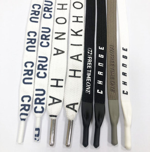 Tùy chỉnh dây in Silicone ren in logo hoodie chuỗi dây rút dây hoodie vẽ chuỗi Polyester phẳng dây rút - Product Image 2