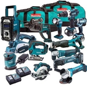 Kit <span class=keywords><strong>de</strong></span> <span class=keywords><strong>Herramientas</strong></span> Eléctricas Inalámbricas <span class=keywords><strong>Makita</strong></span> LXT1500 <span class=keywords><strong>de</strong></span> 18 Voltios LXT con Batería <span class=keywords><strong>de</strong></span> Litio MAKKIT30 <span class=keywords><strong>de</strong></span> 4-18V-5AH y 30 Piezas - Product Image 3