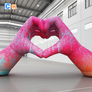 Main d'amour gonflable <span class=keywords><strong>de</strong></span> dessin animé géant personnalisé pour événement grand modèle <span class=keywords><strong>de</strong></span> publicité avec ventilateur pour festival <span class=keywords><strong>de</strong></span> <span class=keywords><strong>musique</strong></span> - Product Image 1