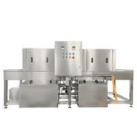 Laveuse de paniers industrielle écoénergétique à jet haute pression pour l'industrie agroalimentaire (fruits de mer, fruits et légumes)