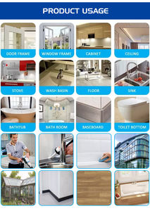 Scellant <span class=keywords><strong>acrylique</strong></span> pour verre en polyuréthane <span class=keywords><strong>blanc</strong></span> MS, adhésif en <span class=keywords><strong>silicone</strong></span> pour mur, <span class=keywords><strong>cartouche</strong></span> de 300 ml / emballage de saucisse de 600 ml - Product Image 6