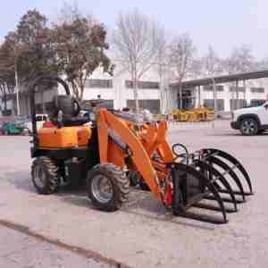 Mini-chargeuse sur pneus électrique 4x4 5000W avec système hydraulique Hengli, godet de 0,3 m³, chargeuse compacte haute performance pour la construction et l'agriculture - Product Image 4