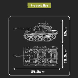 Serie militare 20032 <span class=keywords><strong>cacciacarri</strong></span> del gatto infernale Puzzle modello di blocco MOC per bambini Set di blocchi di plastica giocattolo regalo - Product Image 5