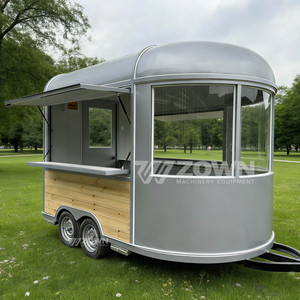 ZOWN Compact Customizable Mobile Street Food Trailer with Electric Traction for Outdoor Street Vending <b>Ice</b> Cream Candy Dessert - Product Image 5