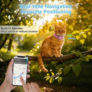 Rastreador GPS Inteligente para Gatos BONSO, Color Rosa, Batería Recargable, Resistente al Agua, Rastreo en Tiempo Real para Mascotas, iOS y Android - Product Image 3