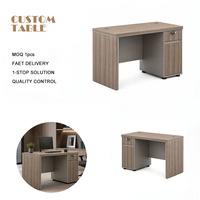 Mesa de Oficina Moderna, Muebles de Escritorio Ergonómicos, Mesa de Escritura que Ahorra Espacio con Estante para Oficina en Casa o Estación de Trabajo