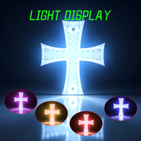 Nouvelle barre lumineuse LED portable RGB 12V 10W avec décorations en forme de croix, lampe Vichel avec USB, PCB de haute qualité pour la décoration de voiture