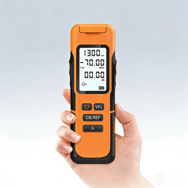 OEM/ODM Y12 Optical Power Meter High Precision VFL 15mw Fiber Optic Tester 5G FC Connector 9 Wavelengths Multimeter