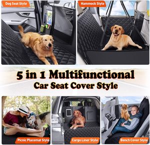 Cover per seggiolino per cani per sedile posteriore Extra più grande con forte fondo rigido per sedile posteriore per cani adatti a tutte le <span class=keywords><strong>auto</strong></span> - Product Image 5