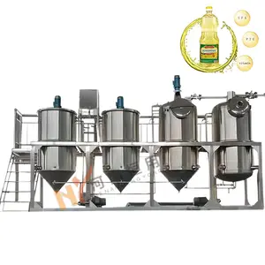 Individualisierbare Baumwollsamen-Sonnenblumenöl-Refiningsmaschine 1 Tonne Rohpalmolierraffinationsmaschine