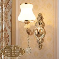 Lampe murale en cristal européen, lampe murale pour salon, fond de télévision, lampe murale pour couloir, escalier, lampe murale de chevet pour chambre à coucher