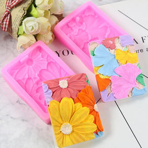 Ensemble de deux pièces de <span class=keywords><strong>marguerite</strong></span>, chrysanthème, feuille de ginkgo, parfum de pierre diffusé, plaque de cire, gypse décoratif, moule en silicone - Product Image 1