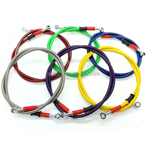 Manguera de Freno Trenzada de Acero Inoxidable de 3.2x7.5mm, Universal para <span class=keywords><strong>Moto</strong></span>, para <span class=keywords><strong>Honda</strong></span>, Yamaha, Suzuki - Product Image 4