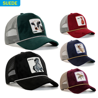 Gorra Trucker de Lona 100% Algodón con Malla, Serie Animales de Granja, Unisex, con Logotipo Personalizado Bordado, Moda Popular, Venta al por Mayor