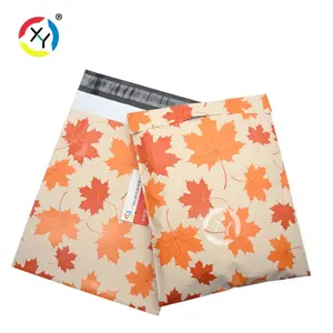 Auf Lager Maple Leaf Print Poly Mailer Mailing Express Mail Pouch Kurier Versand Verpackung Kunststoff Poly mailers Taschen