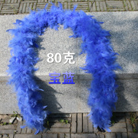 Boa en plumes de dinde épaisses et colorées de 80 g, blanc, pour fêtes, spectacles, danseuses, costumes de burlesque et décoration