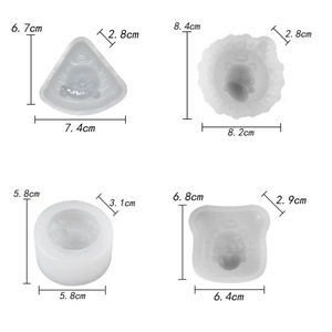 Cartoon Bear Sculpting Silicone Mold 4Pcs DIY Cake Baking Chocolate Jelly Mold - Product Image 5