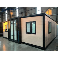 Solution d'habitation haute densité RUIISTEEL pour micro-appartements en centre-ville, logement étudiant, unité préfabriquée empilable, maison de 20 pieds