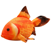 Jouet en peluche poisson réaliste directement de l'usine, amusant et interactif, livraison rapide, jouet poisson orange, jouet en peluche personnalisé, vente en gros de jouets en peluche poisson