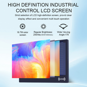 Nhà Máy Bán buôn IP65 treo tường <span class=keywords><strong>AIO</strong></span> RJ45 Điện dung màn hình cảm ứng máy tính 450nits đầy đủ nhôm công nghiệp bảng điều chỉnh PC cho Mes - Product Image 4