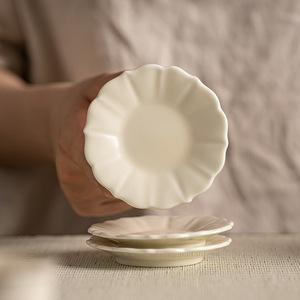 ถ้วยชาขาวดิงแวร์ ถ้วยพอร์ซเลนทรงกลมสำหรับใช้ในบ้าน สไตล์จีนโบราณ - Product Image 4