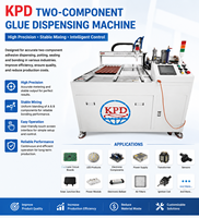 Máquina Dispensadora Automática de Pegamento Epoxi 2K, Sistema Robótico de Mezcla, Dosificación y Aplicación de Pegamento AB