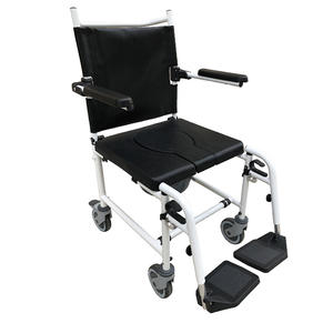 Silla de ruedas Manual multifuncional portátil CT8502L, silla de ducha para discapacitados, reposabrazos abatible, equipo de seguridad para el baño, ayuda para la movilidad - Product Image 1