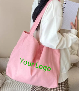 Sac fourre-tout en coton 100% recyclable, durable, personnalisable, avec poche, taille personnalisable et utilisation promotionnelle, vente chaude - Product Image 1
