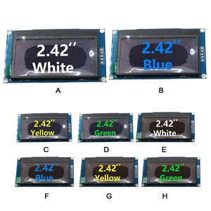 หน้าจอ LCD ดิจิตอล OLED ขนาด2.42 "แผง C51โมดูลหน้าจอ OLED สีขาวสำหรับ <span class=keywords><strong>STM32</strong></span> SSD1309 Arduino 4ขา/7pin 128X64 2.42นิ้วแบบ <span class=keywords><strong>DIY</strong></span> - Product Image 4