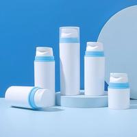 Contenants d'emballage cosmétique en PP de 30/50/100/150/200 ml, flacon cylindrique à pompe sans air pour crème pour le visage et lotion, impression sérigraphique, 100 pièces