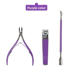 Pince à cuticules professionnelle et <span class=keywords><strong>ciseaux</strong></span> ensemble <span class=keywords><strong>de</strong></span> 3 pièces <span class=keywords><strong>ciseaux</strong></span> <span class=keywords><strong>de</strong></span> manucure pour callosités coupe-ongles Kit <span class=keywords><strong>de</strong></span> poussoir coupe-cuticules - Product Image 5