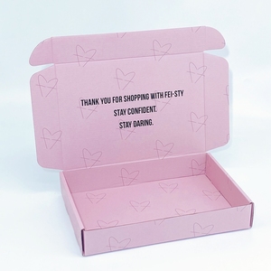 Hộp Các Tông Gợn Sóng Có Logo Tùy Chỉnh Nhiều Màu Dùng Cho Trang Phục Váy Quần Áo Hộp Bưu Phẩm Bền - Product Image 2