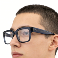Montures optiques vintage en acétate, lunettes de vue tendance, lunettes rectangulaires unisexes pour adultes, livraison rapide, stock disponible