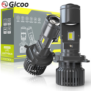 Ampoules de phare LED haute puissance GICOO S6 80W avec lentille de projecteur H4 pour moto et voiture 12V, éclairage automobile 80W 16000LM - Product Image 5