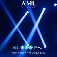 IP65 7x60W LED Wash Luz con cabezal móvil 7PCs 60W RGBW Zoom Bee Eye Effect Iluminación para exteriores Luces de concierto de escenario impermeables