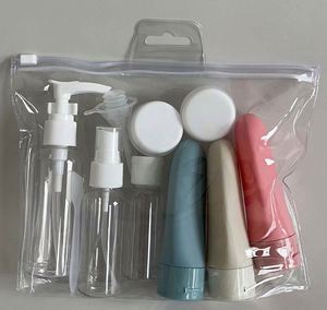 <b>Travel</b> <b>Refillable</b> <b>Bottle</b> Set Spray Lotion Shampoo Shower Gel Tube Bottling Cosmetic Empty Liquid Container Portable Tool - Product Image 4