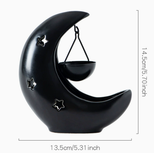 Diffuseur d'encens en céramique étoile et lune, brûleur <span class=keywords><strong>de</strong></span> cire fondante, diffuseur d'huiles essentielles suspendu, style arabe, décoration <span class=keywords><strong>de</strong></span> bureau, cadeau, vente en gros - Product Image 6