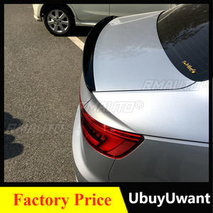 Rear Trunk Spoiler for Audi A4 B9 2017 2018 ABS Material Black or Unpainted <b>Primer</b> Color Rear Spoiler for Audi A4 B9 - Product Image 1