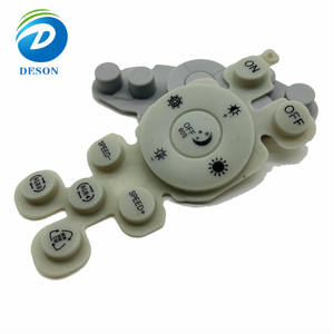 Deson tùy chỉnh TV điều hòa không khí Bàn phím không thấm nước mềm <span class=keywords><strong>Silicone</strong></span> Quilt nút điện dung nút Sticker - Product Image 3