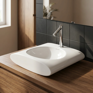 Lavabo de table en céramique nouveau design carré petit évier à main pour salle à manger toilette qualité d'exportation - Product Image 3