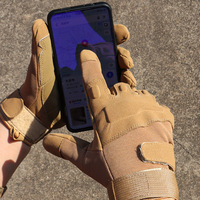 Guantes de Ciclismo Transfronterizos de Dedo Completo para Bicicleta y Motocicleta, Primavera Otoño Invierno, para Pantalla Táctil, Unisex, de Poliéster para Exteriores