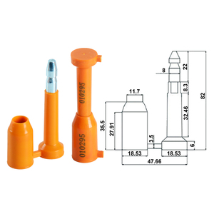 HYBS-001 tự khóa nhựa <span class=keywords><strong>Bolt</strong></span> Seal cho <span class=keywords><strong>Container</strong></span> xe tải Hải Quan - Product Image 2
