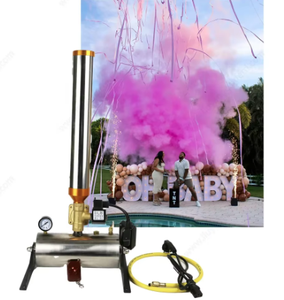 Pistolas de serpentina de control remoto, máquina de cañón, efecto especial de escenario, máquina de confeti <span class=keywords><strong>arco</strong></span>íris para juego de fútbol, boda - Product Image 3