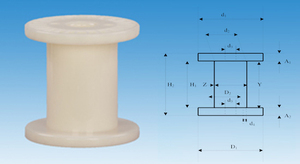 Din-160 nhà sản xuất Trung Quốc rỗng nhựa Ribbon cuộn dây điện cáp bobbin Reel ống chỉ - Product Image 4