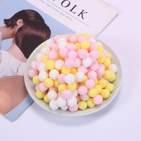 1000 pièces de mini pompons doux et moelleux de 1,5 cm, très élastiques, 15 mm, accessoires pour cheveux d'enfants, jouets, décoration, bricolage, couture, artisanat