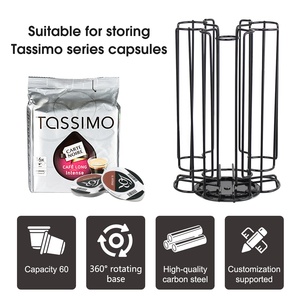 Soporte Giratorio para Cápsulas de Café <span class=keywords><strong>Tassimo</strong></span>, Construcción de Hierro con Recubrimiento en Polvo de Alta Calidad, Incluye Base Resistente - Product Image 2